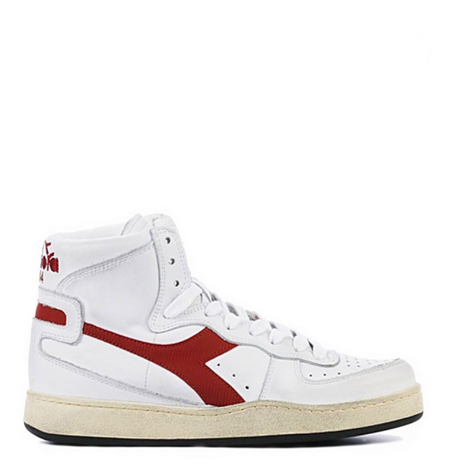 LUUKS - Diadora Heritage - Diadora sneaker Mi basket used white red