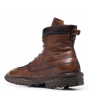 Moma - MOMA lace up boot brown