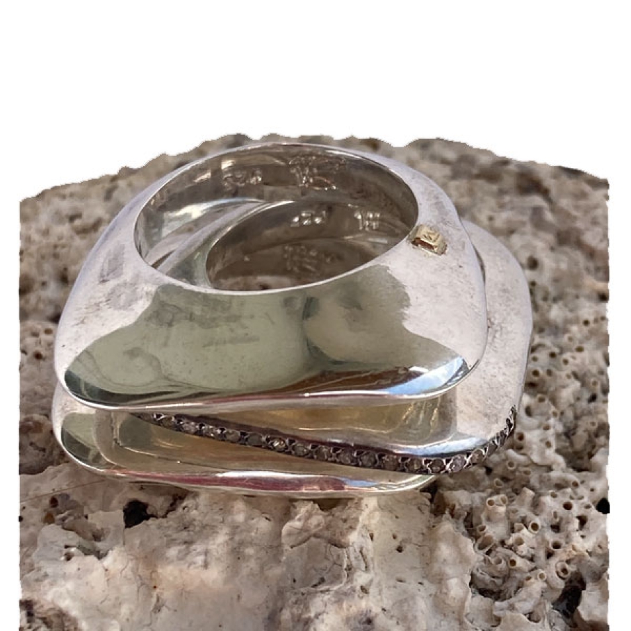 Rosa Maria - Rosa Maria Angela ring icy grey dia