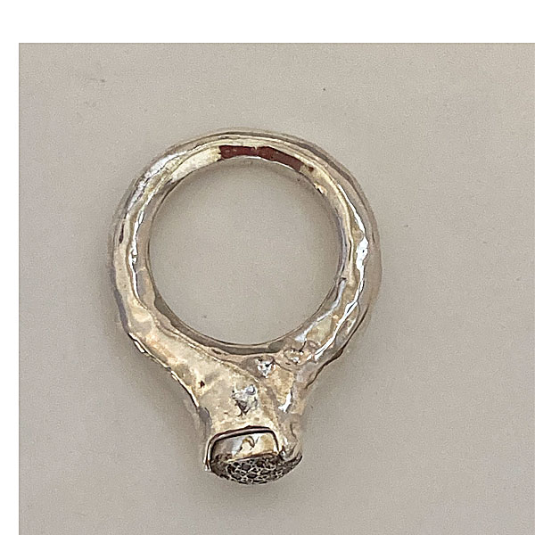 Rosa Maria zilveren CARRIA ring cognac diamonds - Afbeelding 2