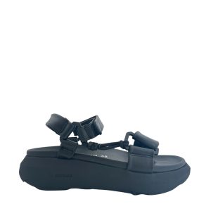 Onwuad Jules Sandale schwarzes Leder