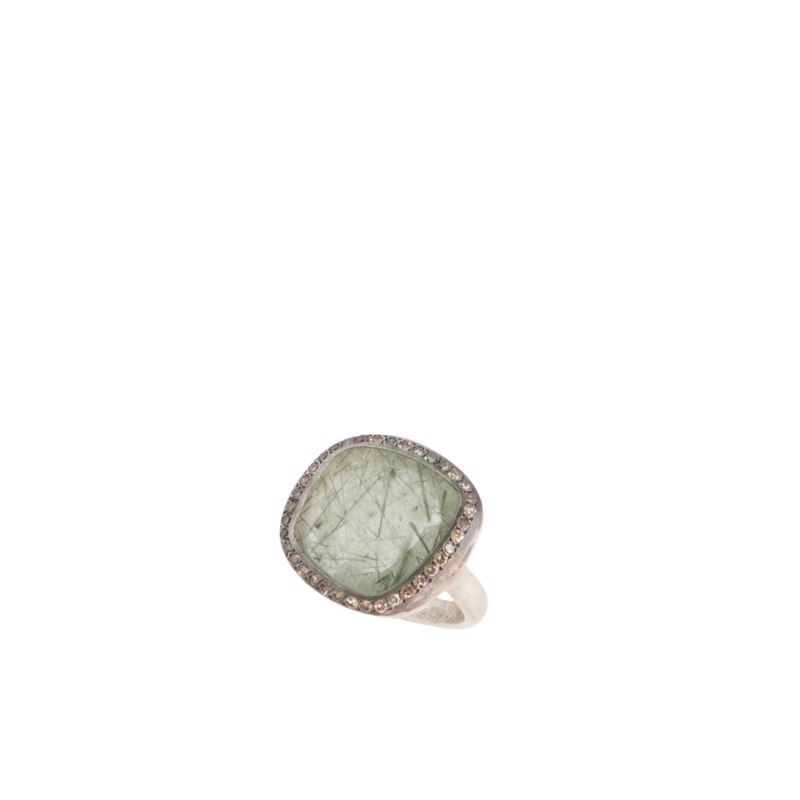 Rosa Maria Junya ring green quartz - Image 3