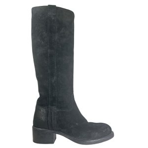Moma laars 73506 zwart suede dames