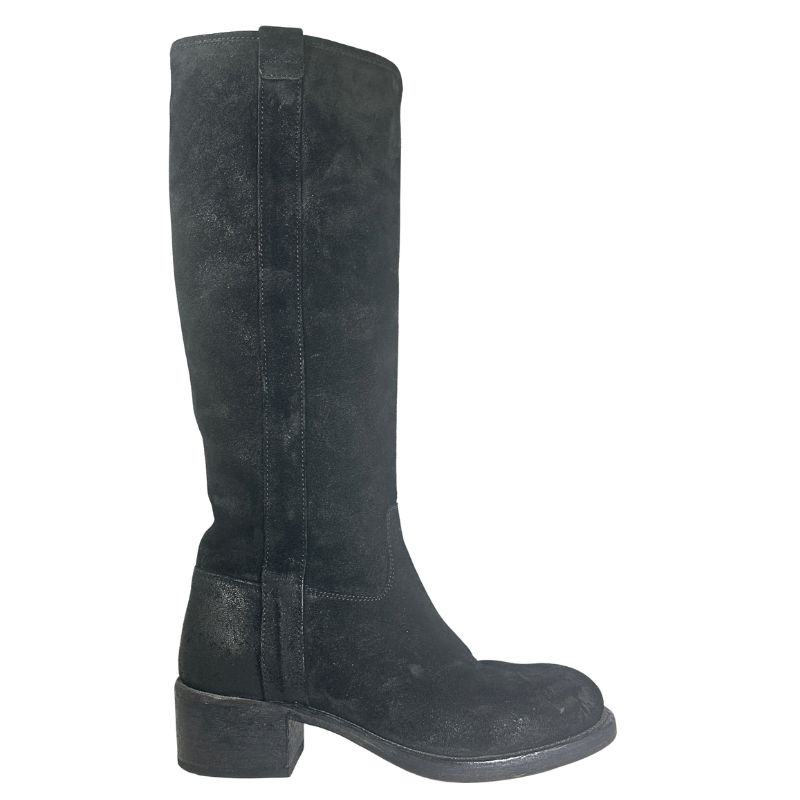 Moma laars 73506 zwart suede dames