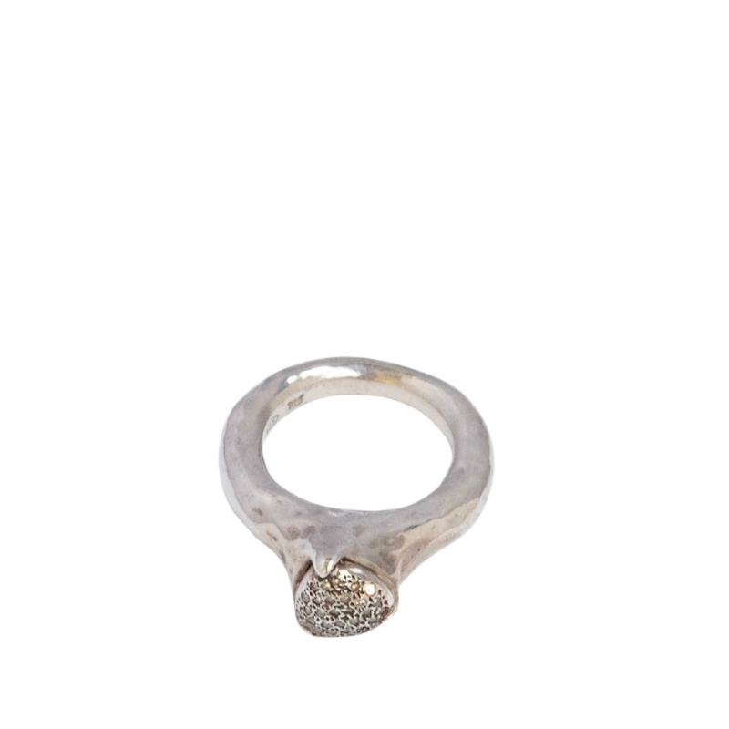 Rosa Maria silver Carria ring cognac diamonds
