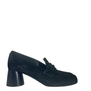 Halmanera Deb11 Women's Black Suede Loafers