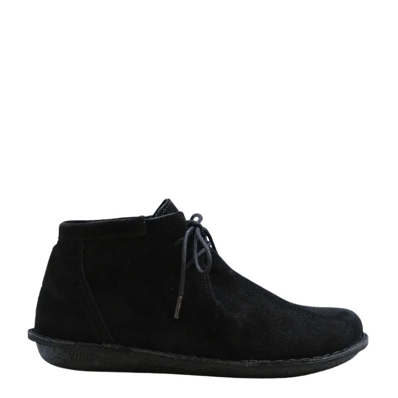 VIBAe JTree suede zwarte schoen