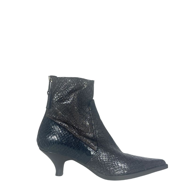 Elena Iachi Thais snakeprint donkerbruin